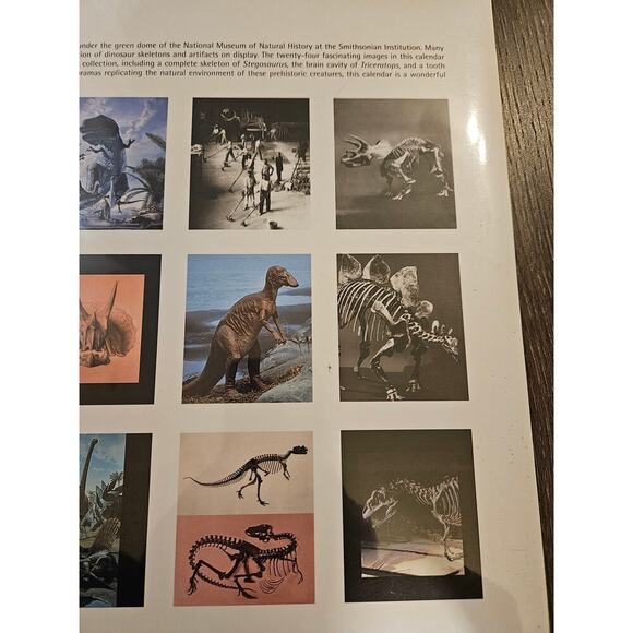 Smithsonian 2001 Dinosaurs Calender New Old Stock - Picture 5 of 5